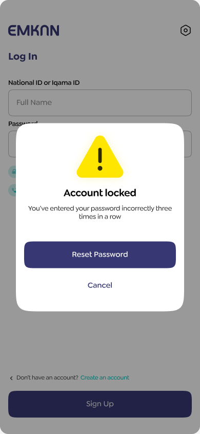 Account-lock recovery