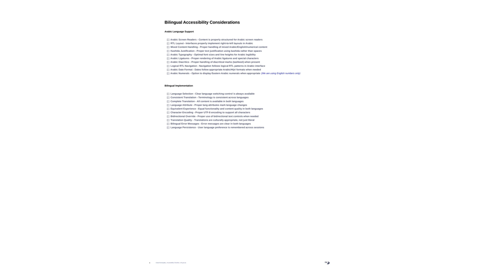 Arabic and bilingual review